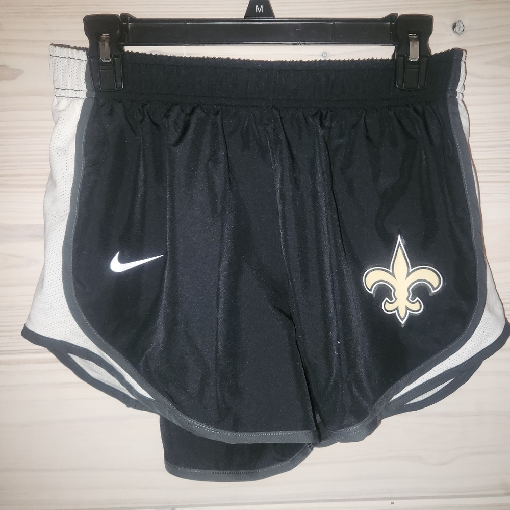 Saints theme Nike shorts